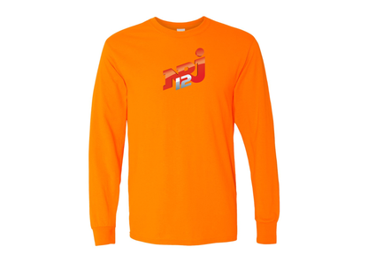 Men's NRJ 12 Logo Gildan Heavy Cotton Long Sleeve T-Shirt