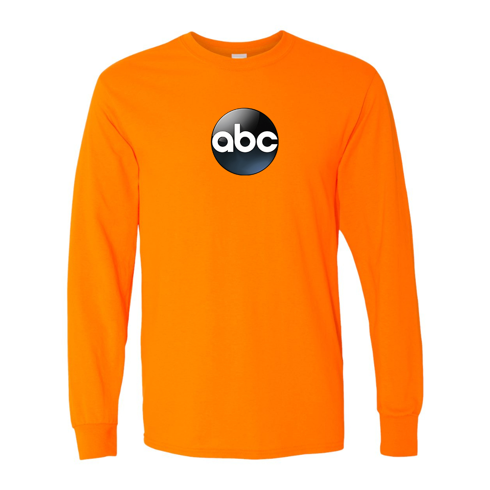 Men's Abc Logo Gildan Heavy Cotton Long Sleeve T-Shirt