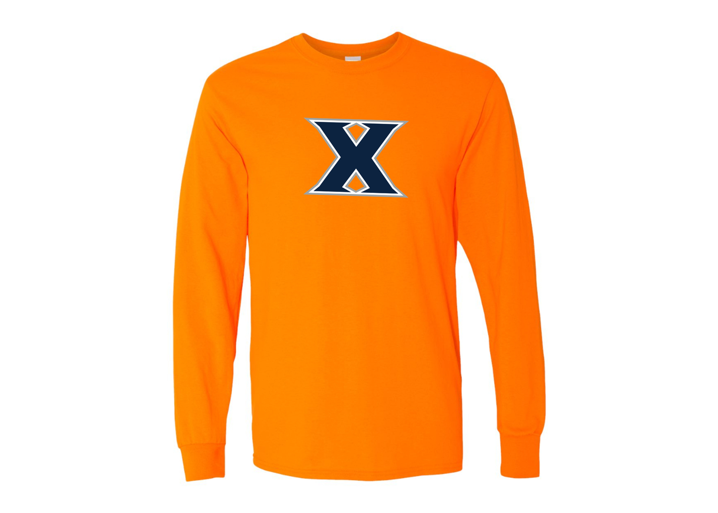 Men's Xavier Musketeers Gildan Heavy Cotton Long Sleeve T-Shirt