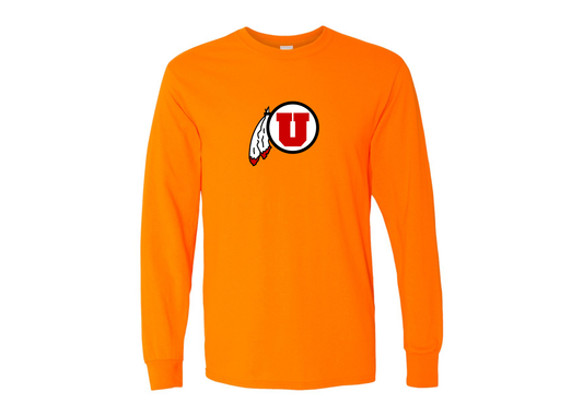 Men's Utah Utes Gildan Heavy Cotton Long Sleeve T-Shirt