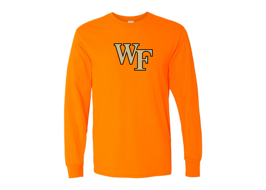 Men's Wake Forest Demon Deacons Gildan Heavy Cotton Long Sleeve T-Shirt