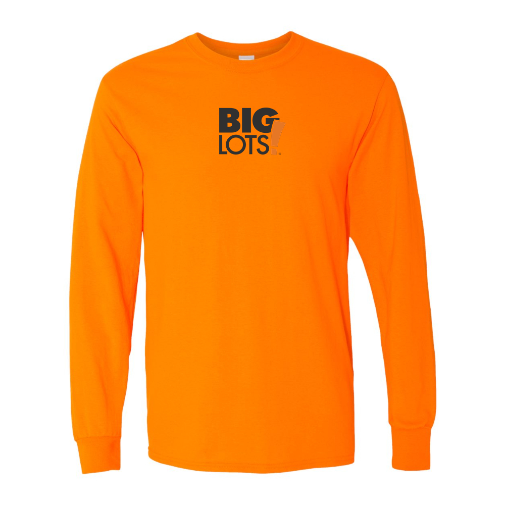 Men's Big Lots Logo Gildan Heavy Cotton Long Sleeve T-Shirt