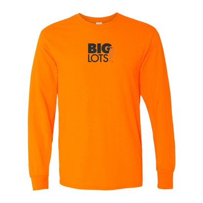 Men's Big Lots Logo Gildan Heavy Cotton Long Sleeve T-Shirt