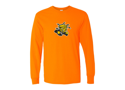 Men's Wichita State Shockers Gildan Heavy Cotton Long Sleeve T-Shirt