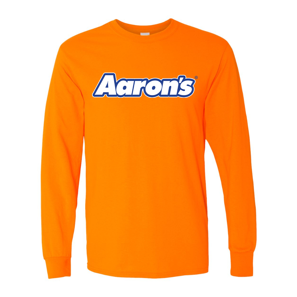 Men's Aaron_s Logo Gildan Heavy Cotton Long Sleeve T-Shirt