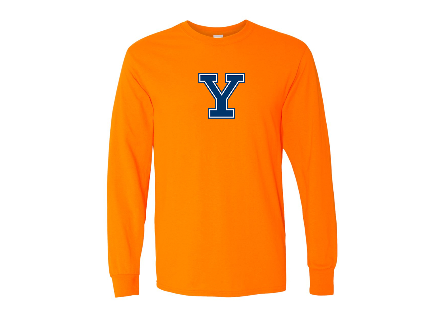 Men's Yale Bulldogs Gildan Heavy Cotton Long Sleeve T-Shirt