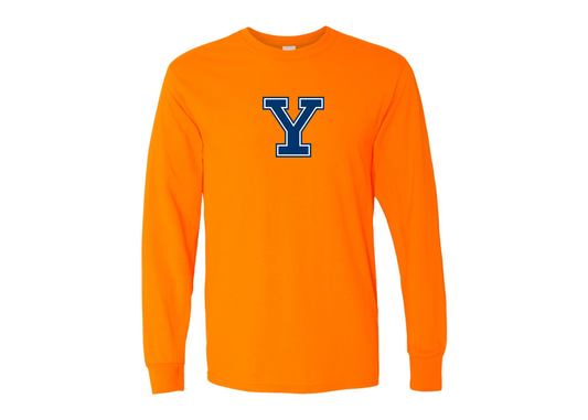 Men's Yale Bulldogs Gildan Heavy Cotton Long Sleeve T-Shirt