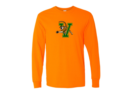 Men's Vermont Catamounts Gildan Heavy Cotton Long Sleeve T-Shirt