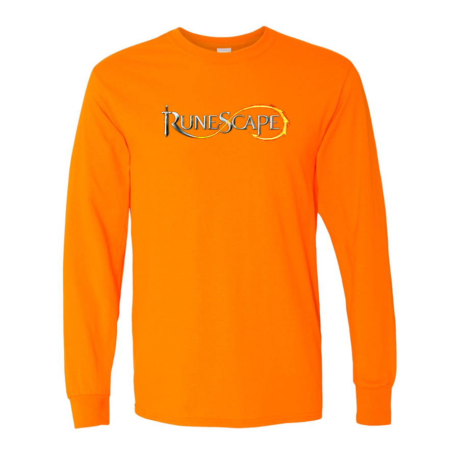 Men's Runescape Logo Gildan Heavy Cotton Long Sleeve T-Shirt