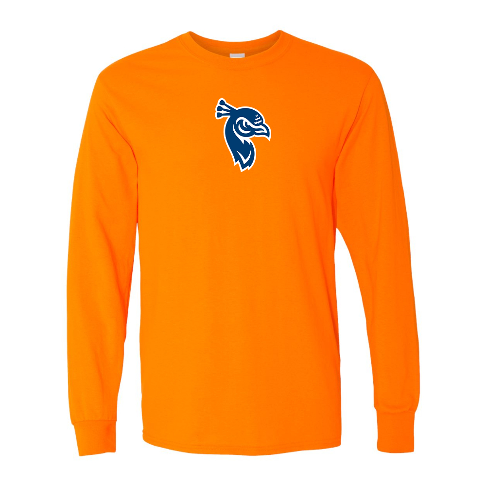 Men's Saint Peters Peacocks Logo Gildan Heavy Cotton Long Sleeve T-Shirt