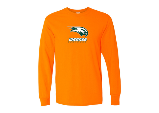 Men's Wagner Seahawks Gildan Heavy Cotton Long Sleeve T-Shirt