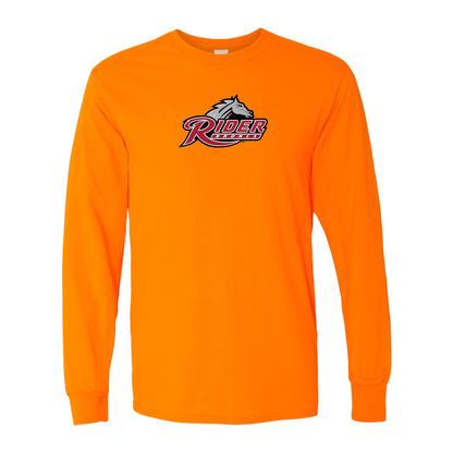 Men's Rider Broncs Logo Gildan Heavy Cotton Long Sleeve T-Shirt