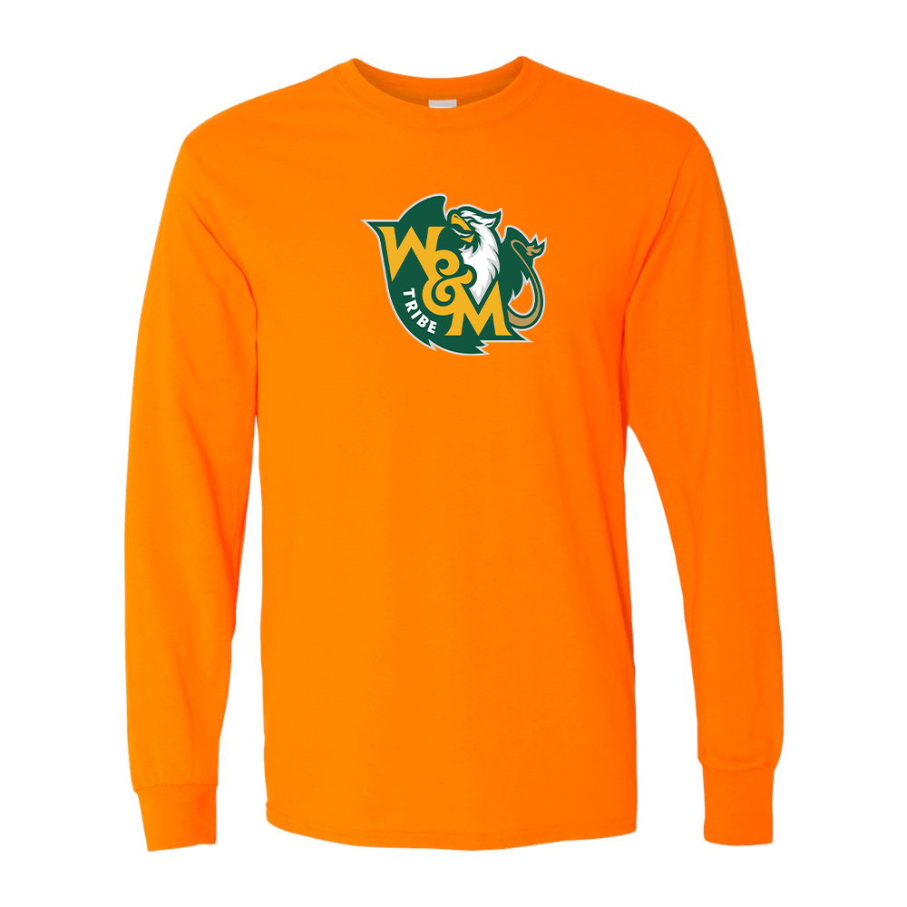 Men's William and Mary Tribe Gildan Heavy Cotton Long Sleeve T-Shirt