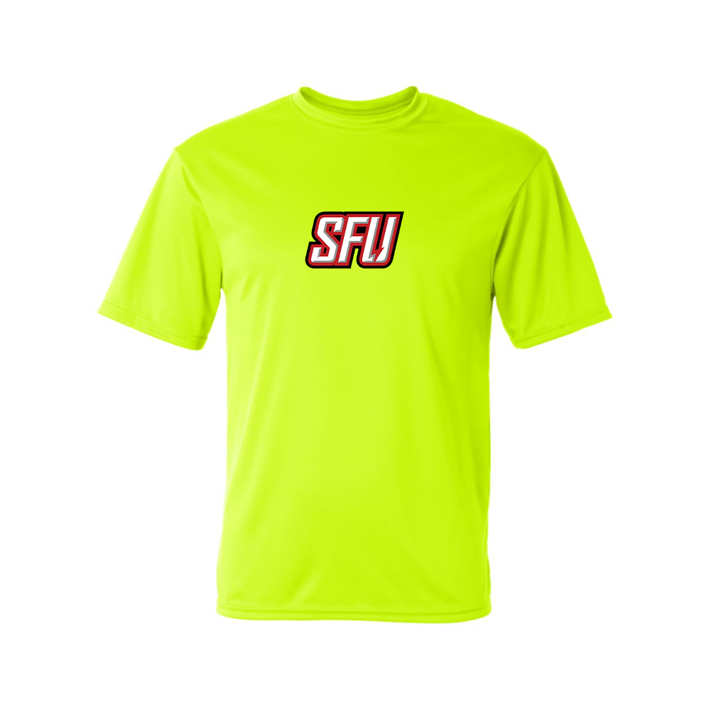 Men's Saint Francis Red Flash Logo Polyester T-Shirt