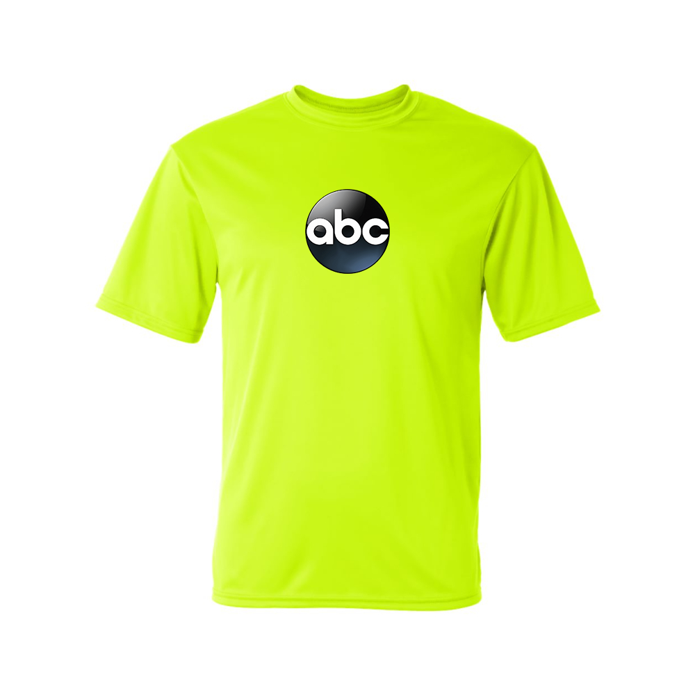 Men's Abc Logo Polyester T-Shirt