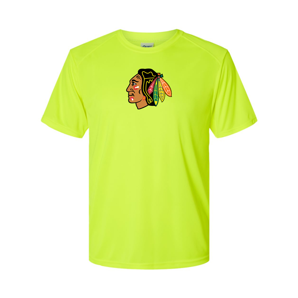 Men's Blackhawks Logo Polyester T-Shirt