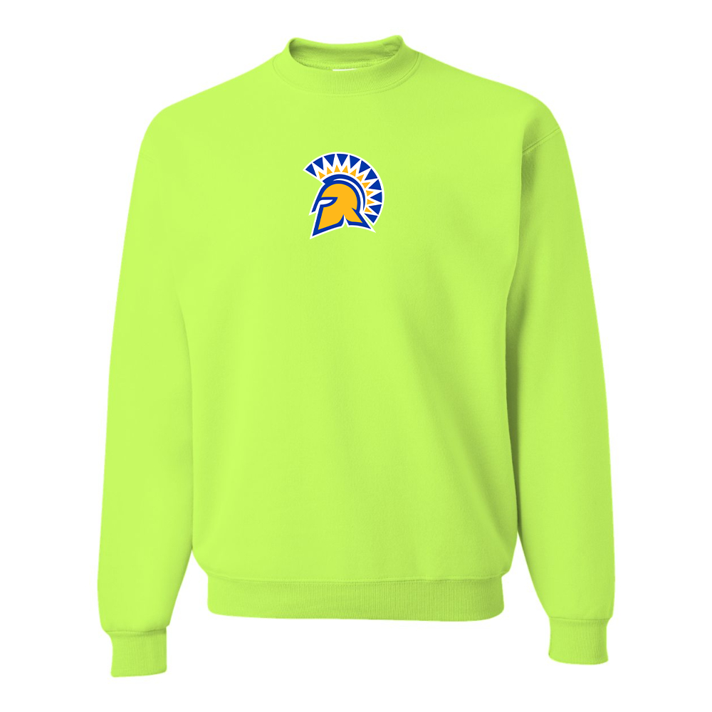Men's San Jose State Spartans Logo JERZEES NuBlend Crewneck Sweatshirt
