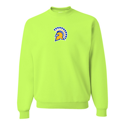 Men's San Jose State Spartans Logo JERZEES NuBlend Crewneck Sweatshirt