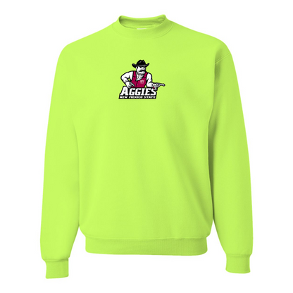 Men's Aggies New Mexico State Logo  JERZEES NuBlend Crewneck Sweatshirt