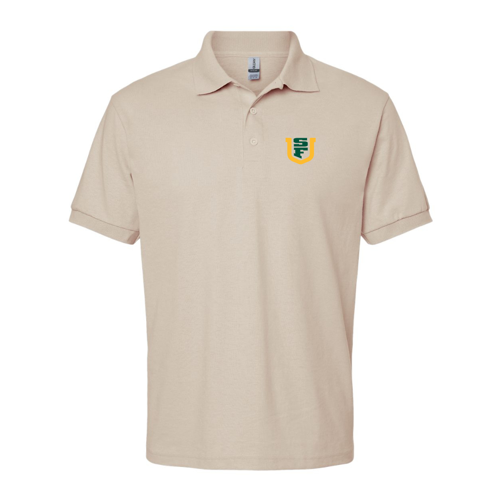 Men's San Francisco Dons Logo Gildan Dry Blend Jersey Polo