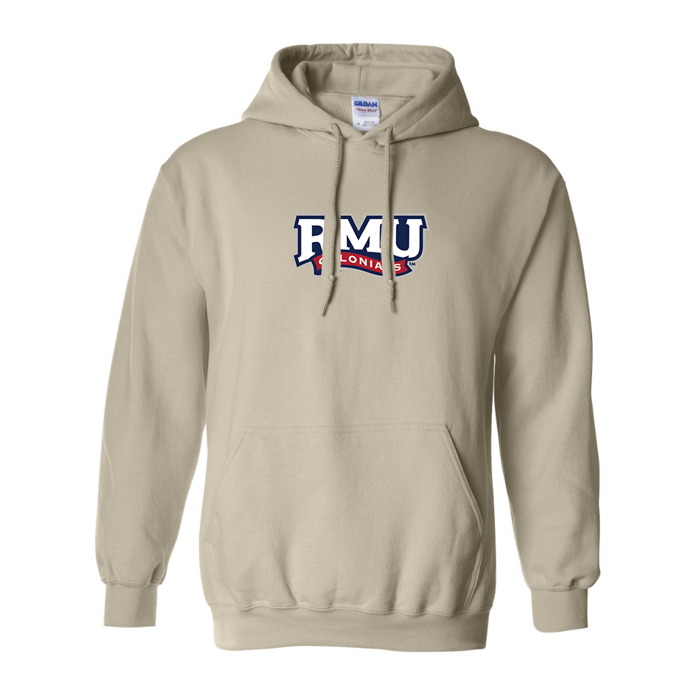 Men's Robert Morris Colonials Logo Gildan  Heavy Blend Hooded Sweatshirt