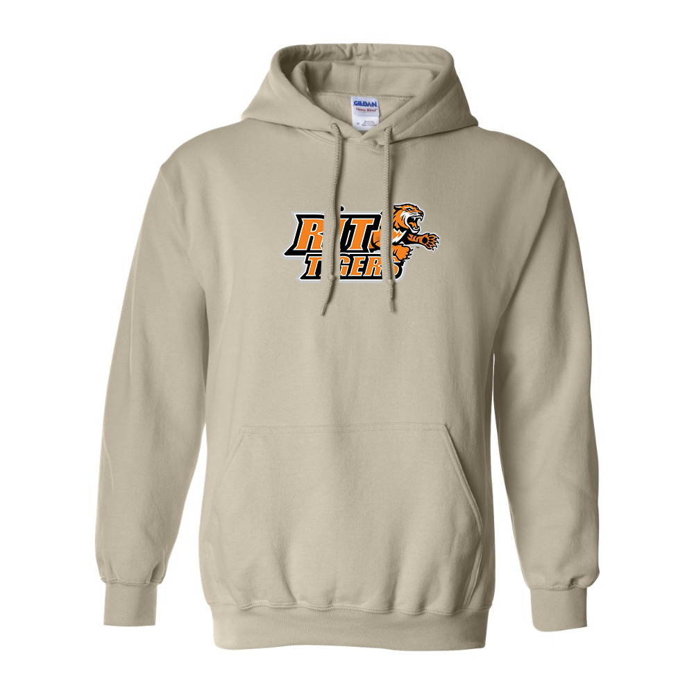 Men's RIT Tigers Logo Gildan  Heavy Blend Hooded Sweatshirt