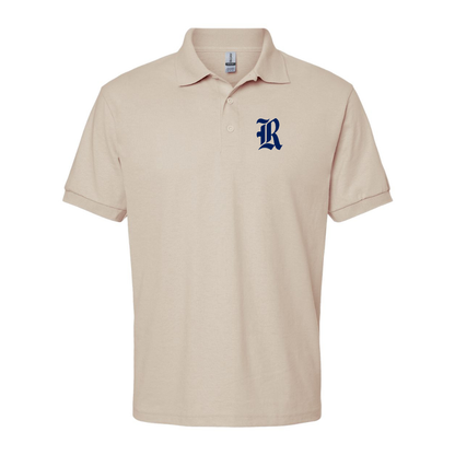 Men's Rice Owls Logo Gildan Dry Blend Jersey Polo