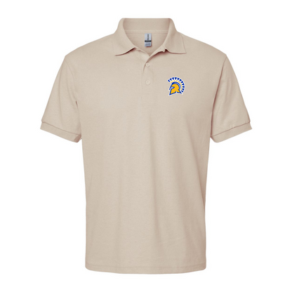 Men's San Jose State Spartans Logo Gildan Dry Blend Jersey Polo