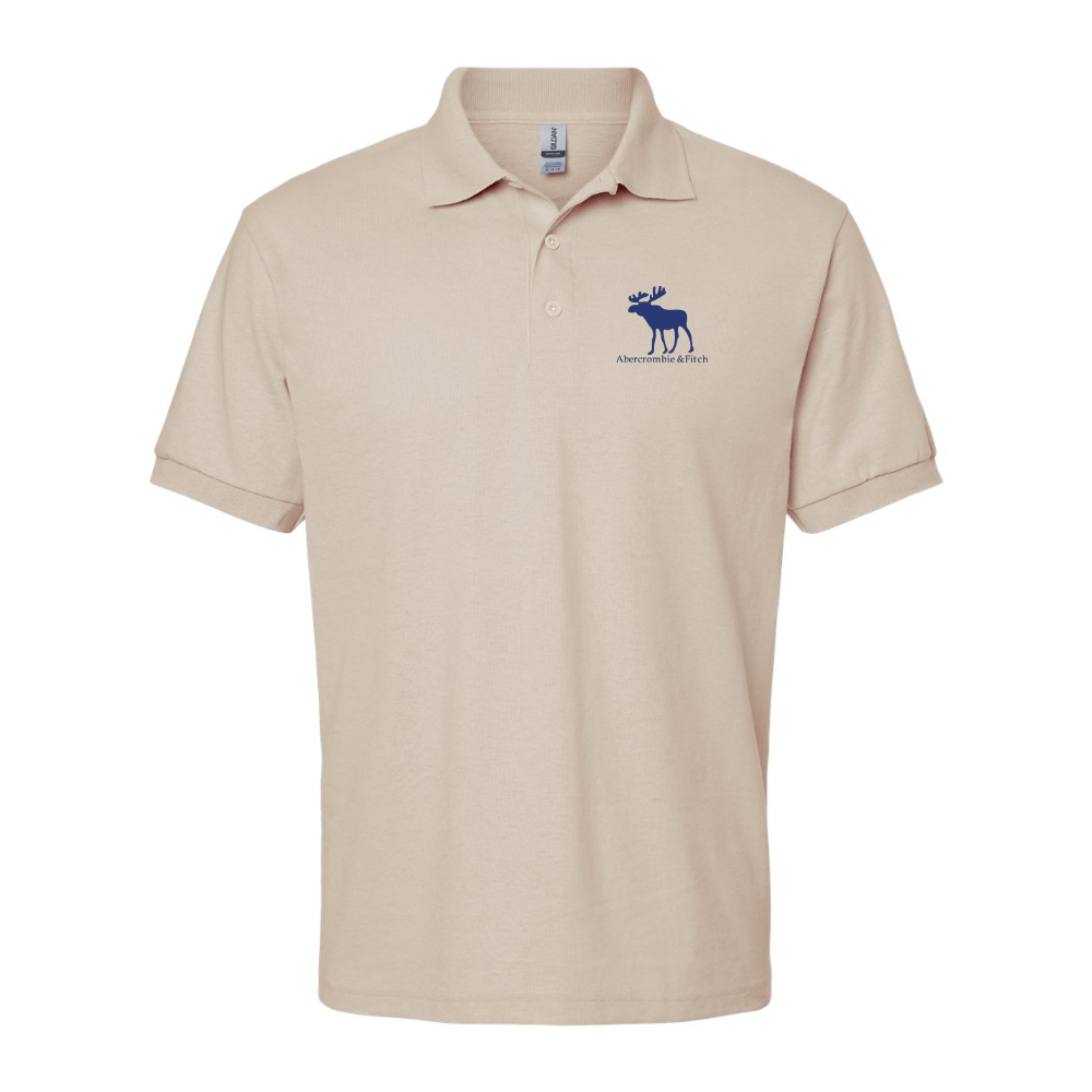 Men's Abercrombie & Fitch Moose Logo Gildan Dry Blend Jersey Polo