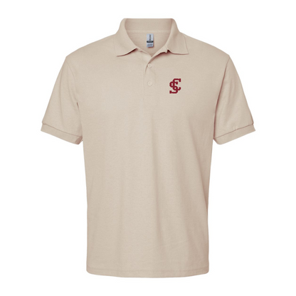 Men's Santa Clara Broncos Logo Gildan Dry Blend Jersey Polo