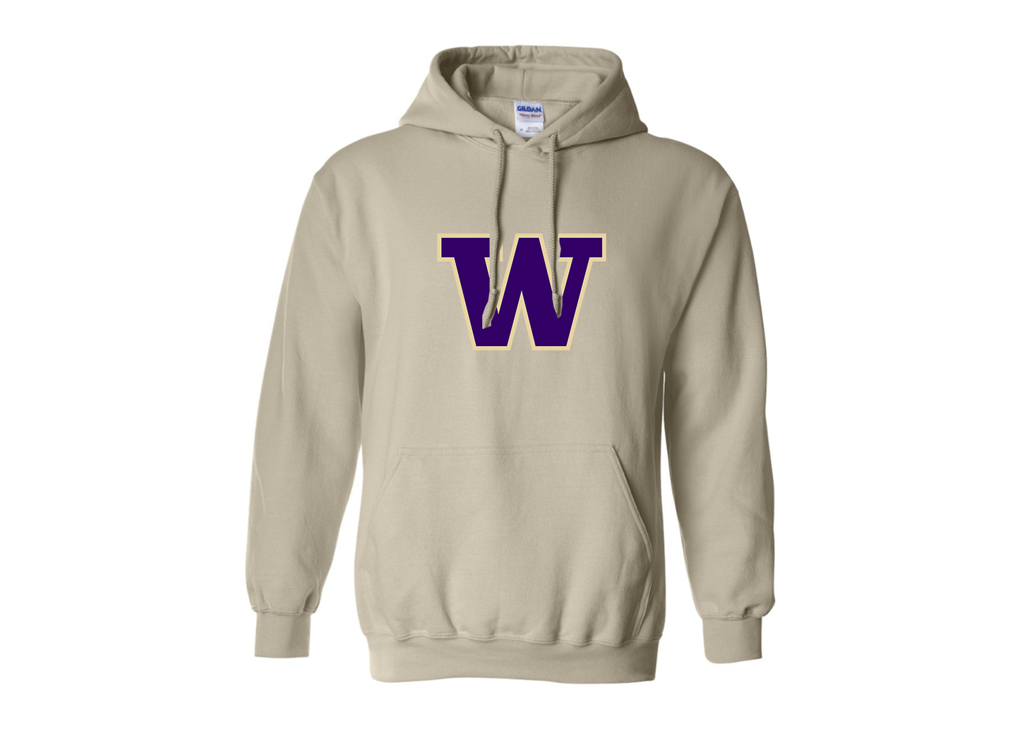 Men's Washington Huskies Gildan  Heavy Blend Hooded Sweatshirt