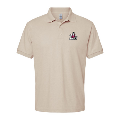 Men's Aggies New Mexico State Logo Gildan Dry Blend Jersey Polo