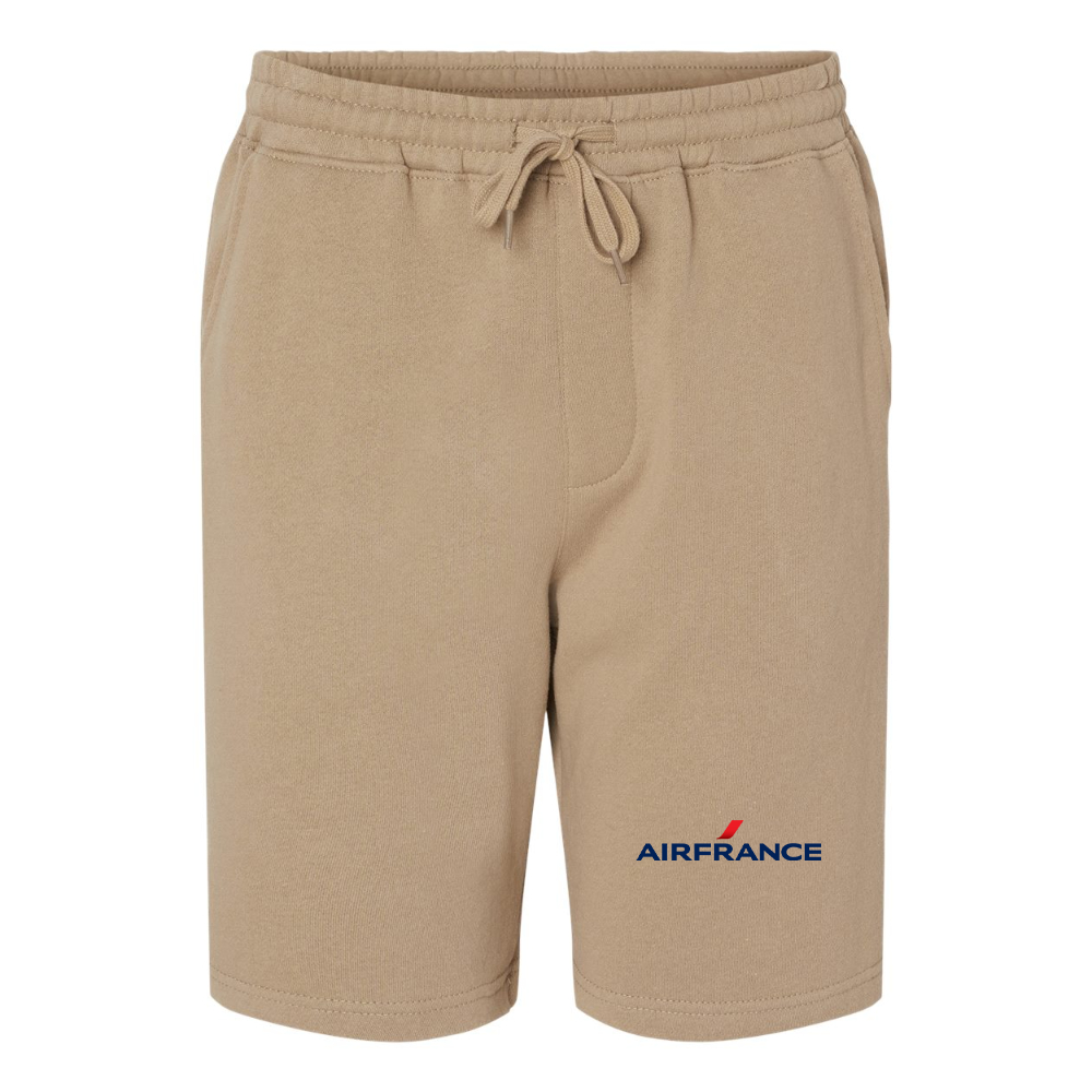 Men's Air France Logo Independent Trading Co Midweight Fleece Shorts
