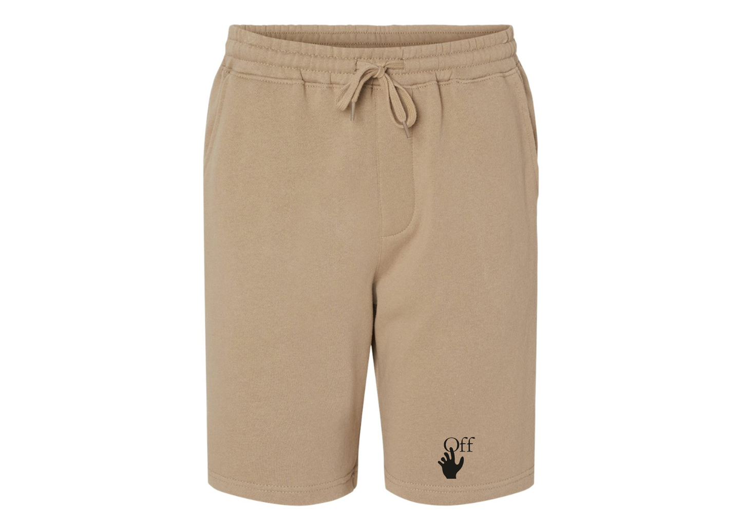 Men's Off-White Hand Independent Trading Co Midweight Fleece Shorts