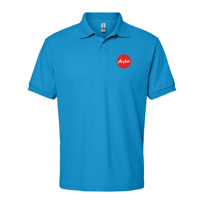 Men's Air Asia Logo Gildan Dry Blend Jersey Polo