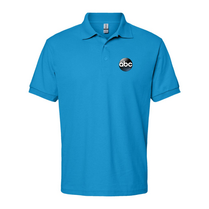 Men's Abc Logo Gildan Dry Blend Jersey Polo