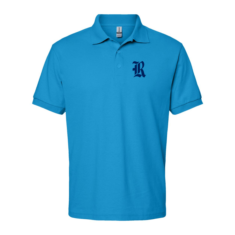 Men's Rice Owls Logo Gildan Dry Blend Jersey Polo