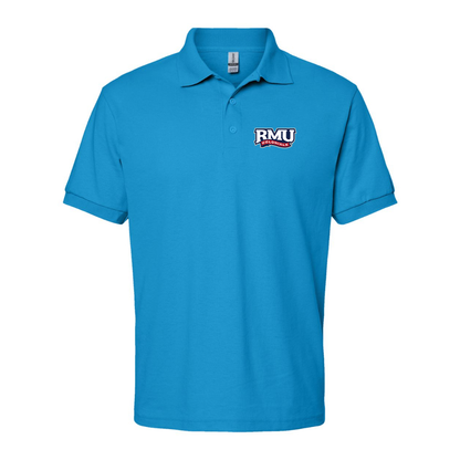 Men's Robert Morris Colonials Logo Gildan Dry Blend Jersey Polo