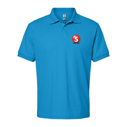 Men's ABC TV5 Logo Gildan Dry Blend Jersey Polo