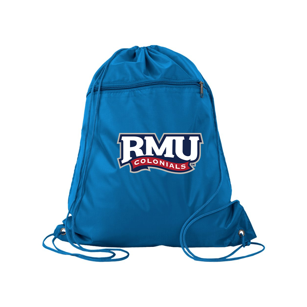 Robert Morris Colonials Logo Q-Tees - Polyester Cinchpack