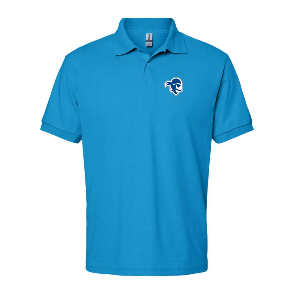 Men's Seton Hall Pirates Logo Gildan Dry Blend Jersey Polo