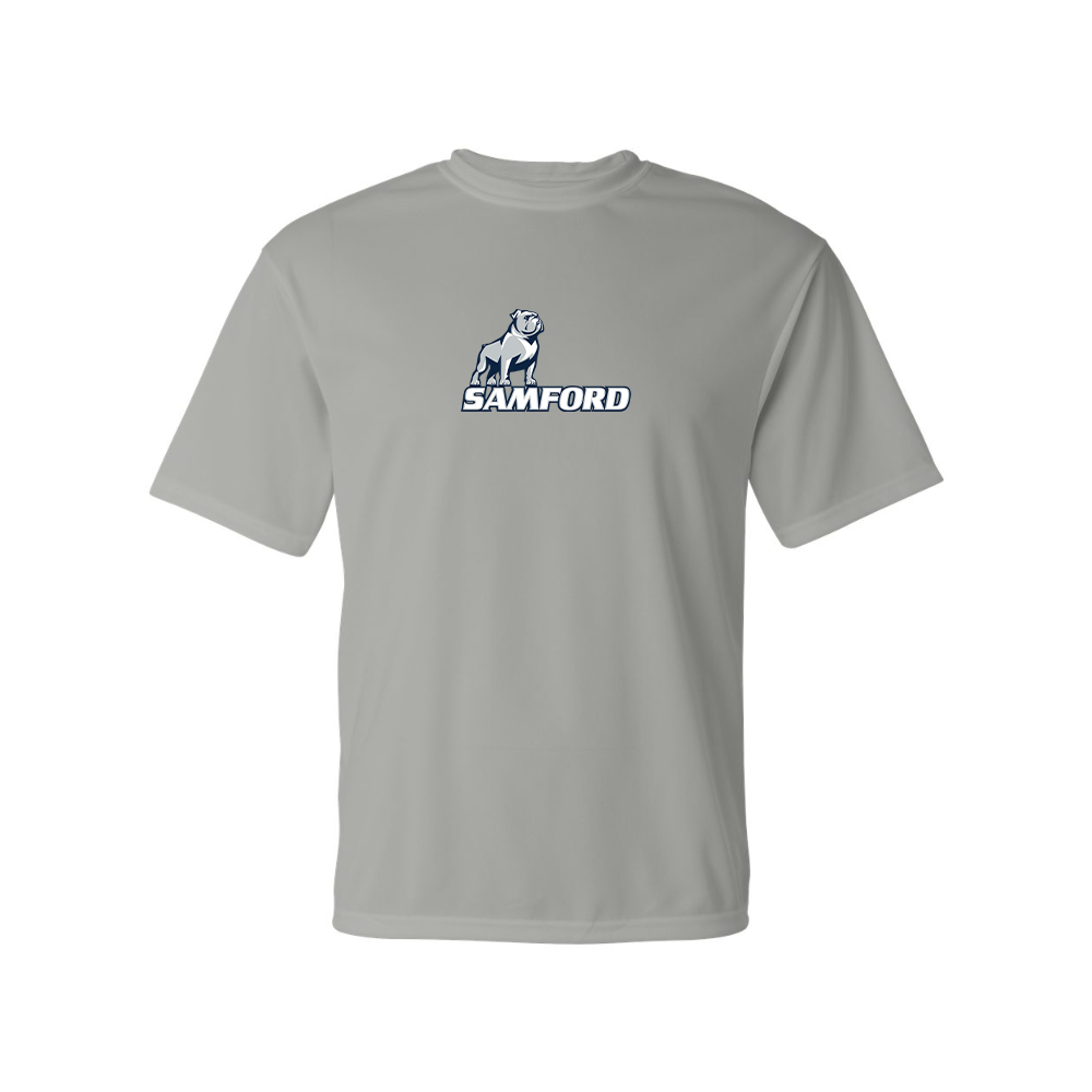 Men's Samford Bulldogs Logo Polyester T-Shirt