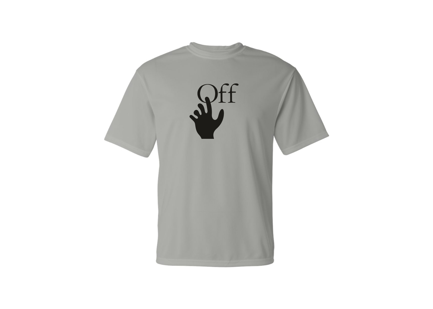 Men's Off-White Hand Polyester T-Shirt