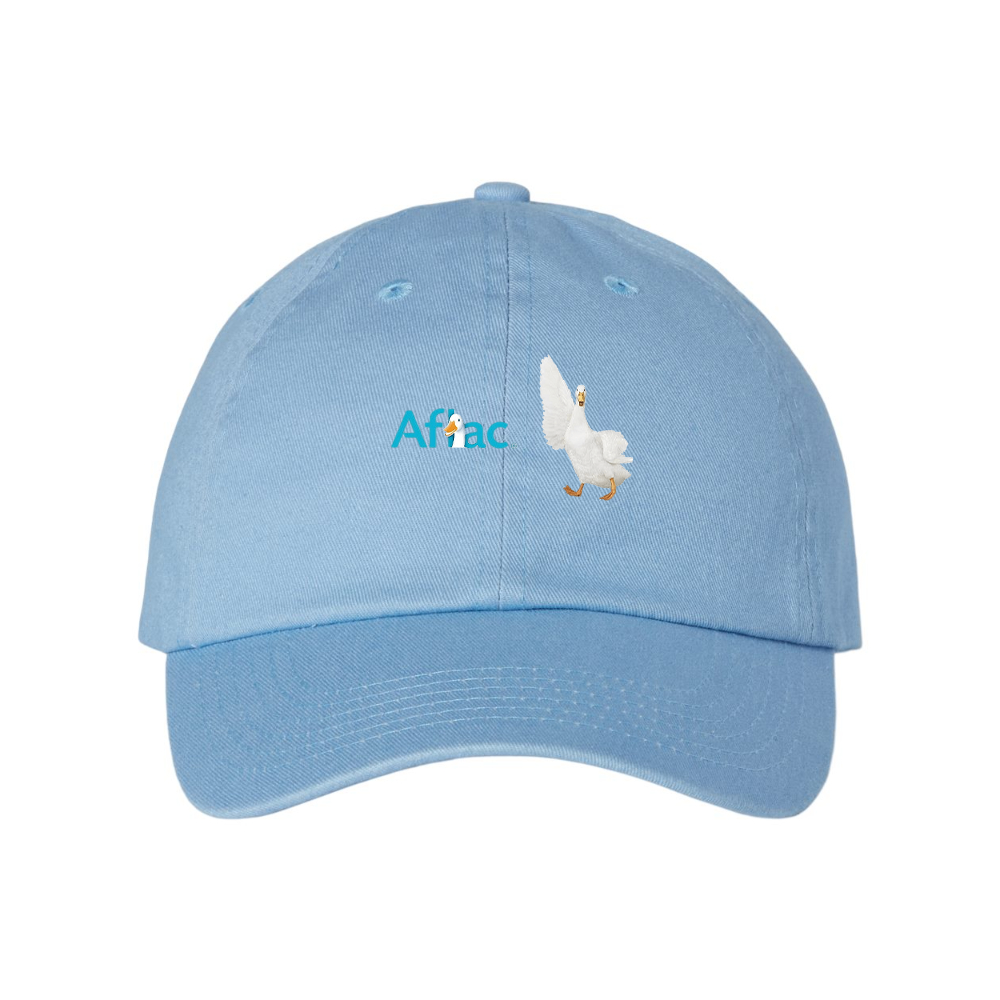 Aflac Logo and Duck Valucap Adult Bio-Washed Classic Dad Hat