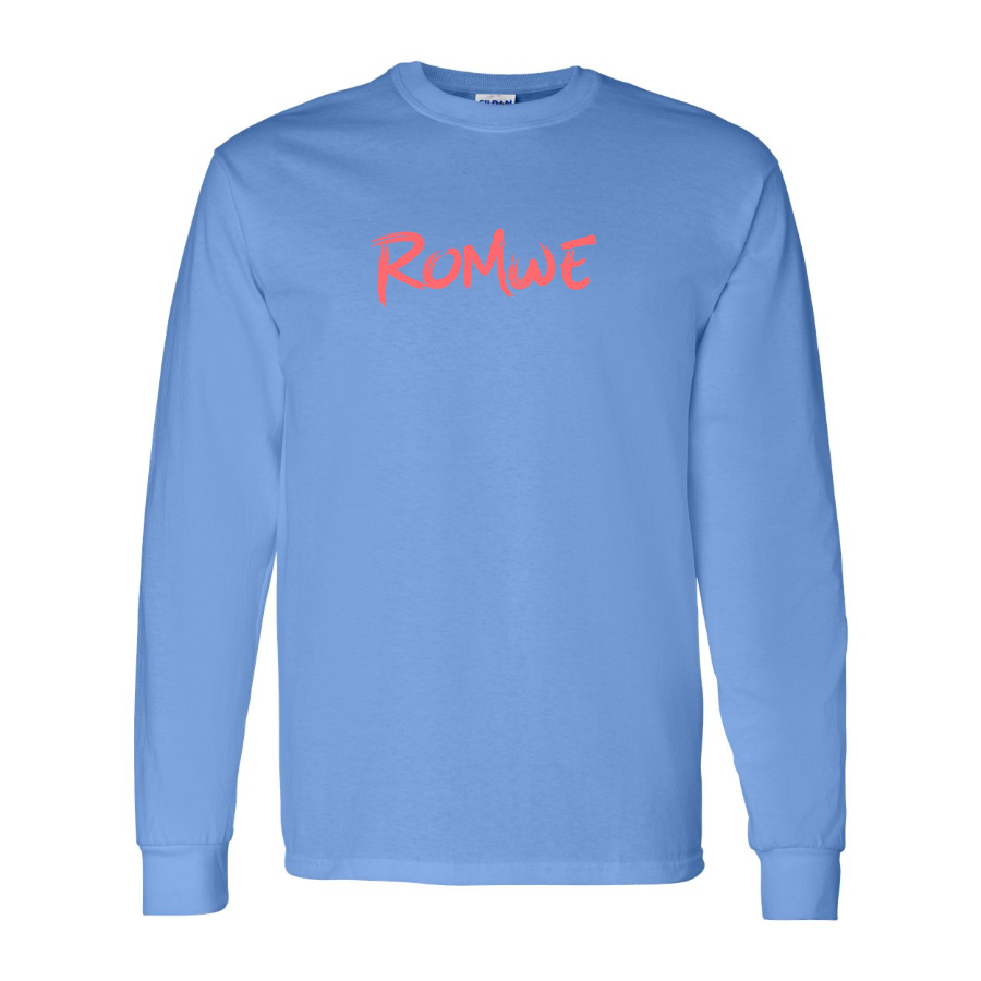 Men's Romwe Logo Long Sleeve T-Shirt