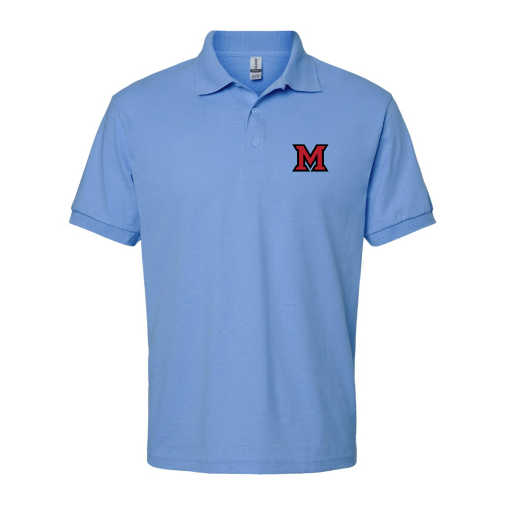 Men's Miami Ohio RedHawks Logo Dry Blend Polo