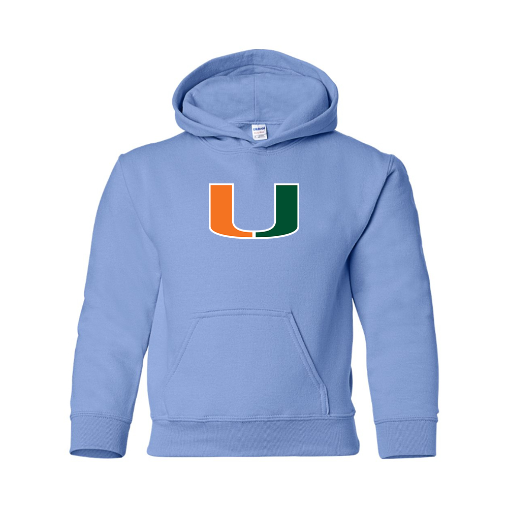 Youth Miami Hurricanes Logo Pullover Hoodie