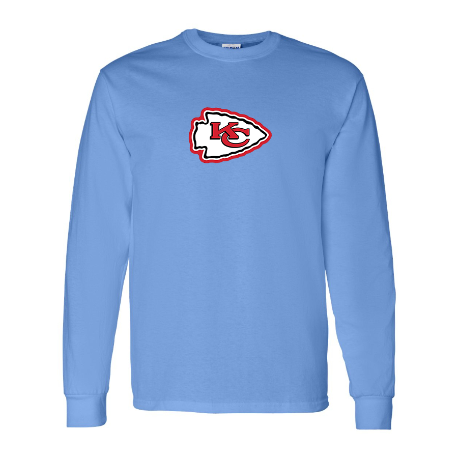 Youth KC Chiefs Logo Cotton Long Sleeve T-Shirt