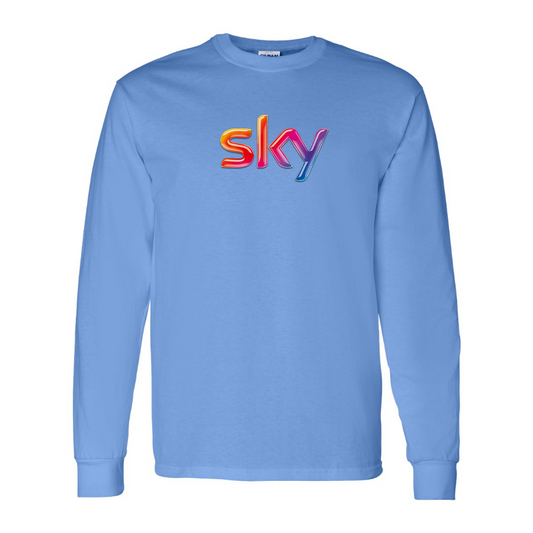 Men's Sky Logo Long Sleeve T-Shirt