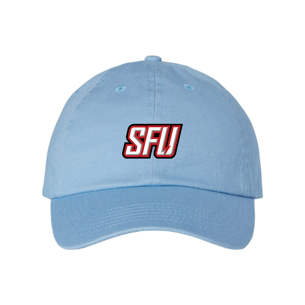 Saint Francis Red Flash Logo Valucap Adult Bio-Washed Classic Dad Hat